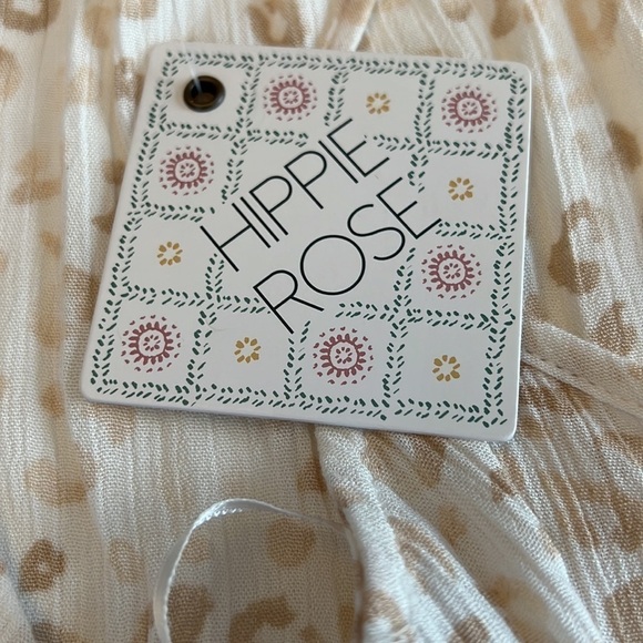 Hippie Rose Halter Cross Front Cami NWT Leopard print size extra small - Picture 5 of 10